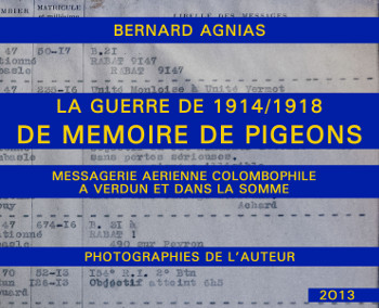 Couverture du livre De mémoire de pigeon / Bernard Agnias