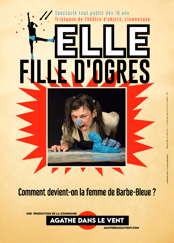 Affiche de Elle Fille d'ogres / Création graphique de Modeste Richard, Photographie de Franz Avron