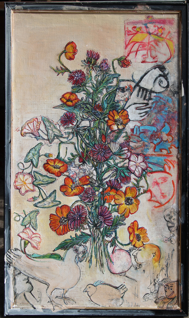 peinture de Edith Henry / titre : Venus des murs de ma mère